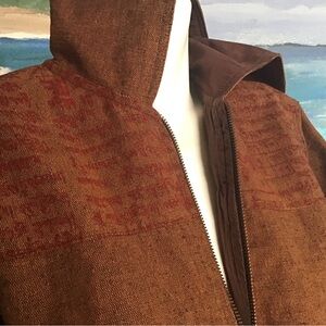 Katmandu womens medium cotton canvas zipper jacket